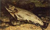 Gustave Courbet Canvas Paintings - The Trout